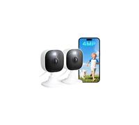 Caméras de sécurité extérieures 4 MP pour la maison, utilisation intérieure/extérieure, 2,4 GHz/5 GHz, Plug & Play, filaire, compatible avec