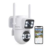Caméras de Surveillance Filaire Extérieure, 4MP Double Objectif Double PIR, PTZ Détection de mouvement, Suivi automatique ARCCTV F9