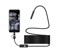 Caméras endoscopiques USB, endoscope industriel de 7 mm, cordons | Endoscope USB semi-rigide serpent avec cordon d'inspection portable pour smartphone, PC, tablette, ordinateur portable