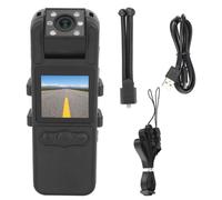 Caméscope avec clip de fixation, écran couleur 1,3 pouces, type C, 670 mAh, 1920 x 1080, objectif pivotant à 180 degrés, vision nocturne, caméra infrarouge HD pour le sport à domicile