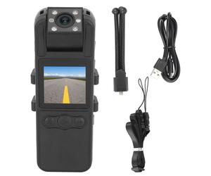 Caméscope avec clip de fixation, écran couleur 1,3 pouces, type C, 670 mAh, 1920 x 1080, objectif pivotant à 180 degrés, vision nocturne, caméra infrarouge HD pour le sport à domicile