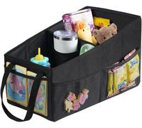 Camionnette jouet pour enfants avec coffre pour la banquette arrière et le siège passager, bac pliable multifonctionnel muni de poignées et de nombreuses poches pour ranger jouets, livres, collations 