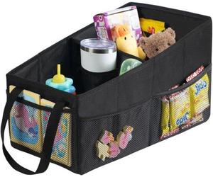 Camionnette jouet pour enfants avec coffre pour la banquette arrière et le siège passager, bac pliable multifonctionnel muni de poignées et de nombreuses poches pour ranger jouets, livres, collations 