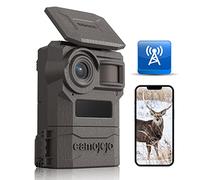 Camojojo Trace Photopiège avec SIM 4G LTE, Photo piège infrarouge invisible, Caméra de chasse avec IP66 étanche, Carte SD de 32 Go, Multifonctions APP, Temps de fonctionnement plus long
