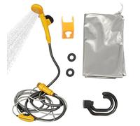 Camp Shower - Laveuse Électrique Portable 12 V, Kit De Nettoyage De Voyage Universel, Système De Rinçage Extérieur, Pulvérisateur D'eau Rechargeable | Camping RV Moto Lavage De Voiture Plage Voyage So