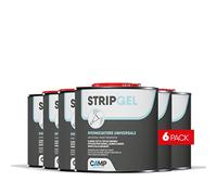 Camp STRIP GEL, Décapant Professionnel en Gel Rapide pour Bois, Fer et Mur, Élimine les Peintures, les Agents D’Imprégnation et les Fonds, Pack 6x750ml
