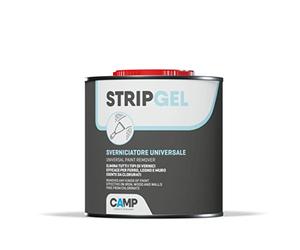 CAMP Stripgel - Décapant pour Bois, Métal, Fer et Autres Surfaces, Formule en Gel Prête à l’Emploi, Idéal pour Enlever tout Type de Peinture - Convient aux Surfaces Verticales et Horizontales, 750ml
