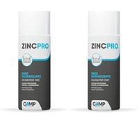 CAMP Zinc Pro Spray, Zinc Galvanisant, Protecteur, Antioxydant, Clair et Brillant, 400 ml (Lot de 2)