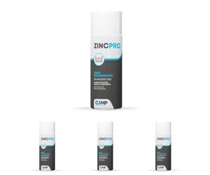 CAMP Zinc Pro Spray, Zinc Galvanisant, Protecteur, Antioxydant, Clair et Brillant, 400 ml (Lot de 4)