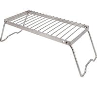 Campfire Grill 304 Inox Foyer Grille de cuisson - Réglable en hauteur et portable pour le camping