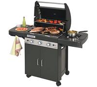 Campingaz 3 Series LS Plus Dual Gaz Barbecue Gaz, BBQ avec 2 Grill, 3 brûleurs en Acier Inoxydable et 1 à côté