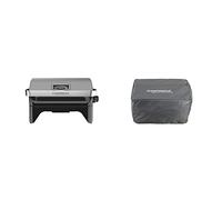 Campingaz Attitude2go, Barbecue de Table à Faible fumée, BBQ Portable, transportable, à Couvercle, thermomètre, et Grille en Fonte & Kit de rôtisserie pour Poulet ou Autres Types de volailles