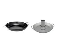 CAMPINGAZ Culinary Modular 2000015104 Paella Gris/Noir 35,5 x 8,5 x 36,15 cm & Culinary Modular 2000014576 Plat de cuisson pour Volaille Gris/Noir 32 x 31 x 8 cm