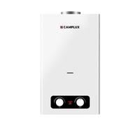 CAMPLUX Chauffe-Eau à Gaz 10L/min, GPL, 28-37 mbar, BY264 | 20 kW, Allumage par Batterie 3 V, Butane/ Propane, pour Installation de Balcon