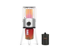 CAMPLUX Nano Chauffage à Gaz Portable, 2,34 kW, 2 Niveaux, Chauffage Extérieur 360°, Protection ODS & Anti-basculement, Idéal pour Camping, Pêche & Jardin, NanoAir 2