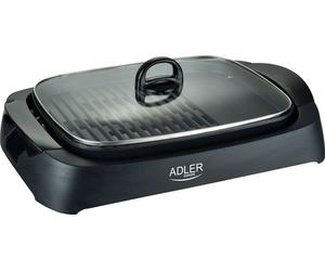 Camry Adler AD 6610, 3000 W, barbecue électrique, 2 zones, modèle de table, grille + plaque