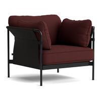 Can fauteuil Hay structure noire / toile noire / Steelcut 0655 - 5710441382133