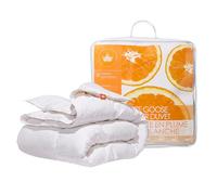 Canadian Down & Feather Co Couette Toutes Saisons en Plumes d'oie Blanche, enveloppe 100% Coton 90 Fils, certifié Oeko Tex, lit King Size