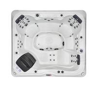 CANADIAN SPA CO. Alberta SF HotTub Outdoor Winterproof, Spa 7 Personnes avec éclairage LED, Haut-parleurs, aromathérapie et Couverture Isolante