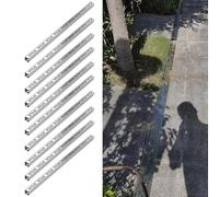 Canal de drainage de gouttière en métal robuste avec grille amovible - Système de drainage extérieur en béton efficace pour gestion efficace de l'eau de pluie, idéal pour les patios et les allées