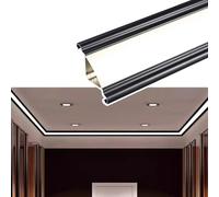 Canal d'éclairage LED en alliage d'aluminium avec couvercle laiteux pour mur et plafond, solution d'éclairage d'ambiance moderne, facile à installer, décoration d'intérieur parfaite