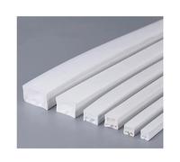 Canal En Silicone Néon, 1 À 5 M/pièces, Tube Flexible En Silicone, Profilés LED, Boîtier Encastré, Ruban Étanche IP67, Décoration Extérieure, Bande Linéaire, Lumières 1 Pièce ( Color : T1212 For 8mm P