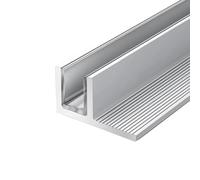 Canal en verre robuste de 100 cm, pince en aluminium pour portes de douche, système de séparation du sol au plafond, s'adapte au verre de 12 mm, design durable de type T/F
