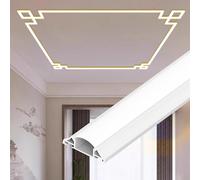 Canal LED - Éclairage indirect de style chinois pour moulage de plafond et de couronne, profil en aluminium blanc de 2 m avec diffuseur de lumière pour décoration d'intérieur moderne