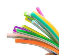 canal lumineux pliable mou de tube de bande de néon de silicone de 6mm, 5 mètres(Ice Blue)