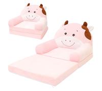 Canapé 2 en 1 pour tout-petit rempli de mousse haute densité, design | 80 x 55 x 40 cm - Canapé pour enfant avec poignée de transport intégrée - Pas de montage nécessaire - Housse lavable en