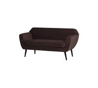Canapé 2 places 150 cm Velours Brun Foncé ROCCO