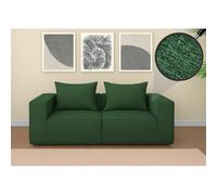 Canapé 2 places/accessoires pour canapé HWC-O54, canapé 2 places Canapé lounge, modulaire Tissu/textile (300 g/m²) 63 x 194 x 97 cm vert