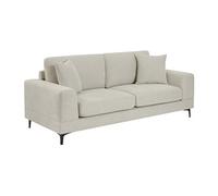 Canapé 2 places en tissu texturé beige JAMOLO