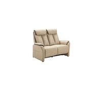 Canapé 2 places fixe ODEON New Nobuck beige et gris foncé 139x86xH109cm