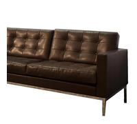 Canapé 2 places Florence Knoll Relax frame chromed steel