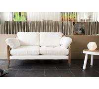 Canapé 2 places petite largeur blanc vintage Ariston