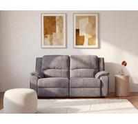 Canapé 2 places relax en microfibre HERNANI - Gris