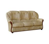 Vente-unique Canapé 3 places Daphne 100% cuir de buffle Beige
