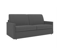 Canapé 3 places convertible express en tissu - CALIFE - Gris - Quotidien - Déhoussable