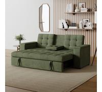Concept Usine – Canapé Noho 3 places convertible velours côtelé vert