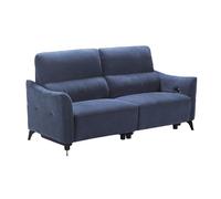 Canapé 3 places élec relax zéro gravity tissu waterproof bleu - GARIOS