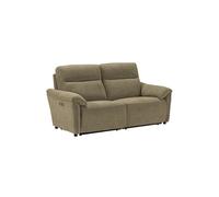 Canapé 3 places électrique relax zéro gravity tissu vert chiné - BALCO -