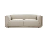 Canapé design 3 places en tissu chenille beige HOSBO