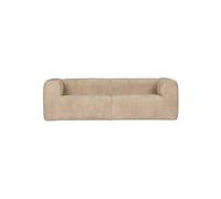 BEAN - Canapé 4 places velours beige L242 Beige