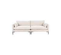 SUMMER - Canapé 3 places en tissu blanc L230 Blanc