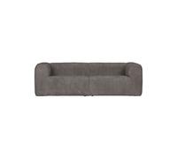 BEAN - Canapé 4 places velours cotelé gris L242 Gris