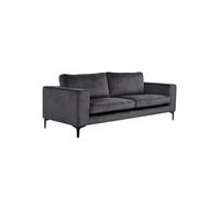 Canapé 3 Places en Velours "Bolero" 215cm Gris