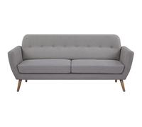 Canapé - 3 places - LILLY - Tissu Beige - 193 x 79 x 86 cm - SENHO