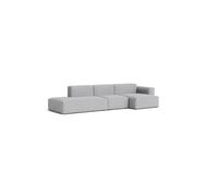 Mags Soft Sofa 3-places Combination 4 Low Armrest Accoudoir droit Hay Tissu Linara 443 avec couture beige - 5710441373964