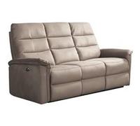 Canapé 3 places relax électrique en tissu polyester gris - RHODAY - ALTOBUY Gris